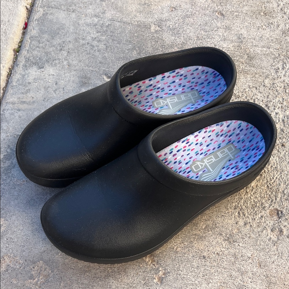 Dansko Kaci Mules - Black Eva View 2